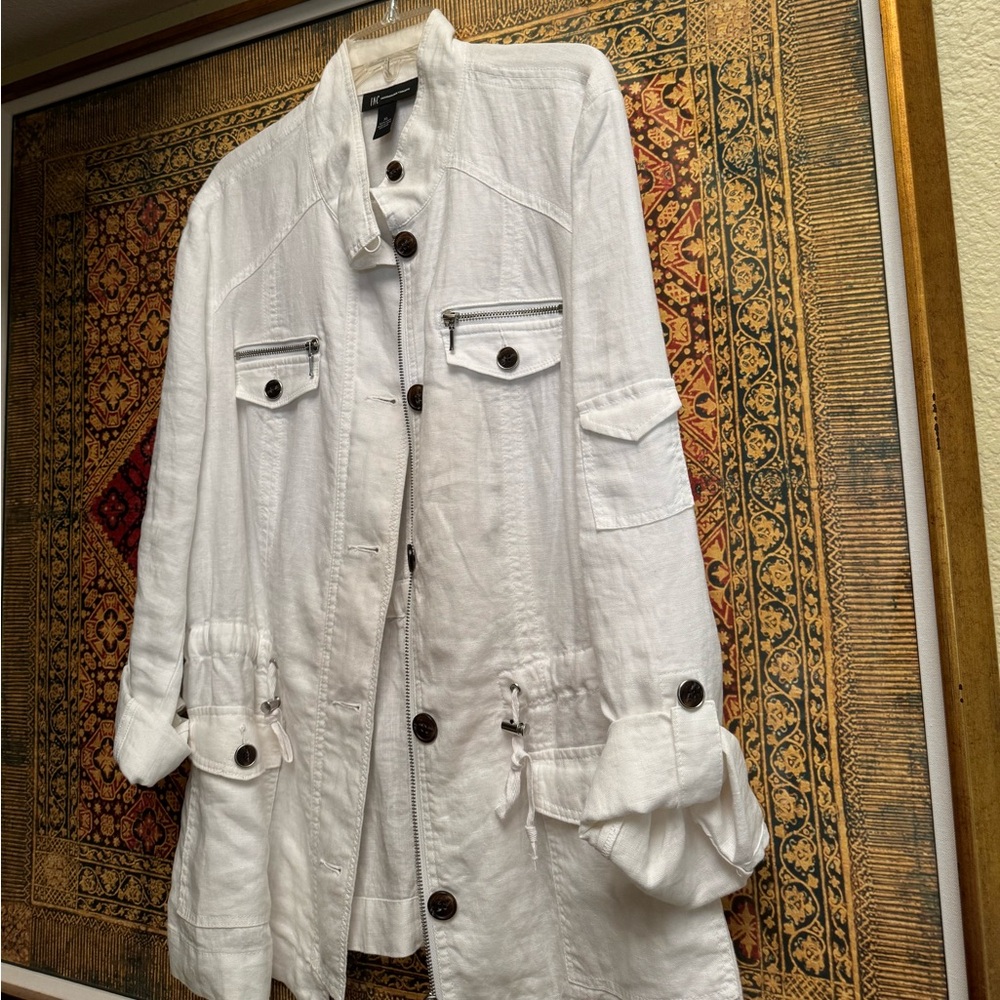 INC (Macy’s) White Safari Jacket